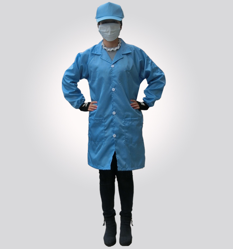 批发防静电网格大褂静电衣